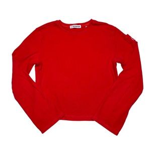 🆕 Christmas Holiday Red Vintage Classic Basic Long Sleeve Tee Christie Brooks